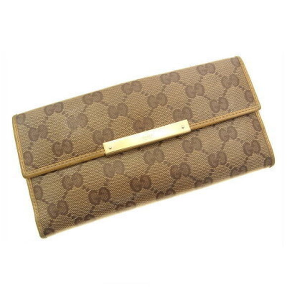 Gucci long Wallet brown GG - Picture 1 of 5